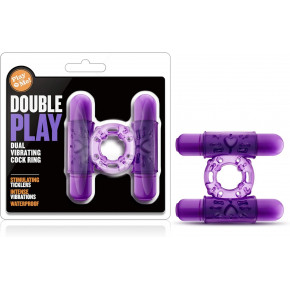 Blush Novelties | Эрекционное виброкольцо Blush DOUBLE PLAY фиолетовое. Ціна: 585 грн
