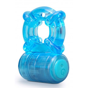 Blush Novelties | Эрекционное кольцо с вибрацией STAY HARD 5 FUNCTION COCK RING BLUE. Ціна: 929 грн