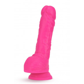 Blush Novelties | Фаллоимитатор NEO DUAL DENSITY DILDO NEON PINK 9". Цена: 1 995 грн