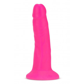 Blush Novelties | Фаллоимитатор двойной плотности с присоской Blush Neo Elite, неоново-розовый. Ціна: 1550 грн