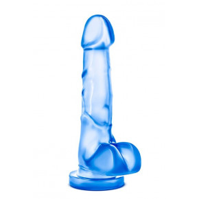 Blush Novelties | Фаллоимитатор гелевый с мошонкой Blush b Yours голубой. Ціна: 1250 грн
