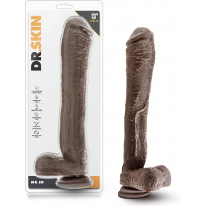 Blush Novelties | Фаллоимитатор гигант Blush Dr. Skin Mr. Ed реалистичный на присоске, коричневый, 33 см х 5.3 см. Ціна: 2422 грн