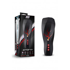 Blush Novelties | Мастурбатор с вакуумным эффектом Blush M For Men Storm в черной колбе. Цена: 8 500 грн