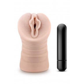 Blush Novelties | Мастурбатор-вагина Blush Enlust Destini с вибропулей, бежевый, 11.5 см. Ціна: 1450 грн