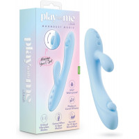 Blush Novelties | Вибратор-кролик Blush Play with Me для точки G и клитора, голубой. Цена 3 997 грн