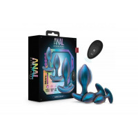 Набор анальных пробок с вибрацией Blush Anal Adventures на пульте управления, голубые Набор анальных пробок с вибрацией Blush Anal Adventures на пульте управления, голубые