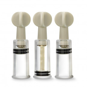 Blush Novelties | Вакуумные помпы для сосков и клитора Temptasia Blush, прозрачные, 3 шт.. Ціна: 2100 грн