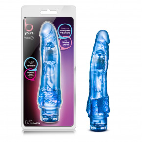 Blush Novelties | Вибратор гелевый многоскоростной Blush B-Yours на батарейках, синий. Цена: 1 750 грн