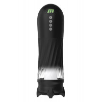 Blush Novelties | Вибромастурбатор в колбе автоматический Blush M for Men с подогревом, черный, 33 см. Цена 9 995 грн