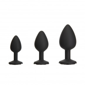 BMS Factory | Набор силиконовых анальных пробок BMS Roses Til’ Dawn Silicone Anal Plug Kit Starter Kit Black. Цена: 1 039 грн
