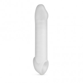 Boners | Насадка на член нереалистичная, с рельефом, белая, 25 см. Ціна: 1350 грн