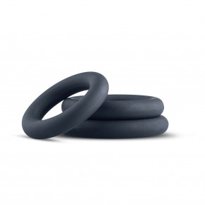 Boners | Набор эрекционных колец Boners 3-Piece Cock Ring Set - Grey. Цена: 849 грн