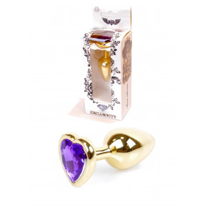 BOSS SERIES | Анальна пробка з фіолетовим каменем, серце Jewellery. Ціна: 550 грн