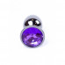 BOSS SERIES | Анальная пробка с камнем Plug-Jewellery Dark Silver PLUG- Purple размер S. Цена 455 грн. Фото: 1