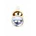 BOSS SERIES | Анальная пробка с камнем Plug-Jewellery Gold BUTT PLUG- Clear. Цена 599 грн. Фото: 2