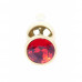BOSS SERIES | Анальная пробка с красным камнем Plug-Jewellery Gold BUTT PLUG- Red. Цена 599 грн. Фото: 5