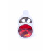 BOSS SERIES | Анальная пробка с красным кристаллом Plug-Jewellery Silver BUTT PLUG- Red. Цена 495 грн. Фото: 1