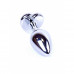BOSS SERIES | Анальная пробка с синим кристаллом в виде сердца Plug-Jewellery Silver Heart PLUG- Dark Blue. Цена 450 грн. Фото: 3