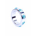 BOSS SERIES | Эрекционное кольцо Boss Series Metal Cock Ring with Light Blue Diamonds Medium. Ціна 450 грн. Фото: 3