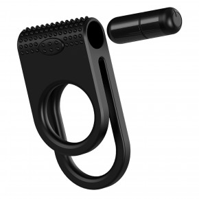 BOSS SERIES | Эрекционное виброкольцо Twins black. Ціна: 650 грн