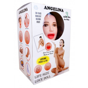 BOSS SERIES | Кукла надувная Boss Series Angelina 3D с вставкой из киберкожи и вибро. Цена: 4 200 грн