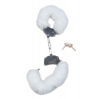 BOSS SERIES | Наручники белый металл с мехом plush handcuffs. Цена 595 грн BOSS SERIES | Наручники белый металл с мехом plush handcuffs. Цена 595 грн