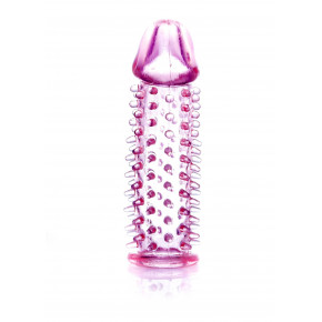 BOSS SERIES | Рельефная насадка Stymulator-Penis Sleeve PINK. Ціна: 150 грн
