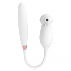 BOSS SERIES | Вибратор двойной белый Elva Dual Purpose (white). Цена: 2 190 грн