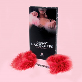 BOSS SERIES | Наручники - Secret Play Handcuffs Marabou Red. Цена: 750 грн