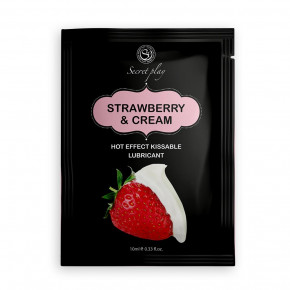 BOSS SERIES | Рідкий вібратор - Secret Play Strawberry & Cream Hot Effect Lube, 10 мл. Цена: 130 грн