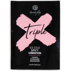 BOSS SERIES | Рідкий вібратор - Secret Play Triple X 3 in 1 Unisex Pleasure Enhancer Gel, 2 мл. Цена: 105 грн