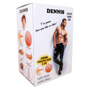 Надувна секс лялька з вібрацією - Dennis 3D
