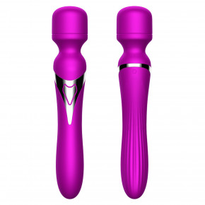 BOSS SERIES | Вібромасажер - Silicone Dual Massager, USB, 7+7 Function, Purple. Цена: 2 240 грн