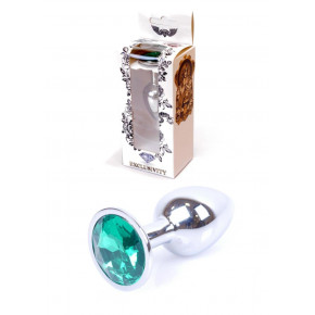 BOSS SERIES | Анальна пробка - Jewellery Silver Plug Green. Цена: 333 грн
