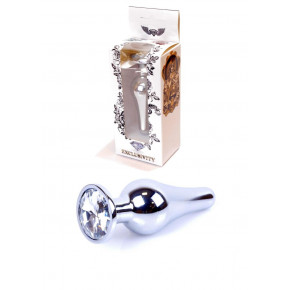 BOSS SERIES | Анальна пробка - Jewellery Silver Butt Plug Clear. Цена: 471 грн