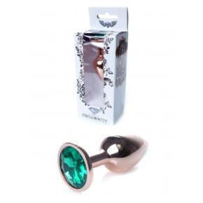 BOSS SERIES | Анальна пробка - Jewellery Red Gold Plug Green. Ціна: 510 грн