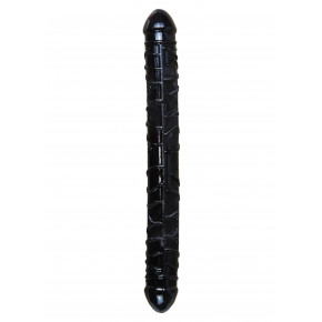 BOSS SERIES | Двосторонній фалоімітатор - Flexible Double Dong Black. Цена: 578 грн