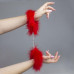 BOSS SERIES | Наручники - Secret Play Handcuffs Marabou Red. Цена 750 грн. Фото: 1