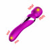 BOSS SERIES | Вібромасажер - Silicone Dual Massager, USB, 7+7 Function, Purple. Цена 2 240 грн. Фото: 1