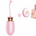 BOSS SERIES | Віброяйце - Vibrating Silicone Love Egg Pink, USB, 10 Function, Heating, Voice Control. Ціна 1360 грн. Фото: 2