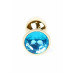 BOSS SERIES | Анальная пробка-Jewellery Gold Light Blue. Цена 429 грн. Фото: 1