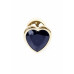 BOSS SERIES | Анальна пробка - Jewellery Gold Heart Plug Black. Цена 358 грн. Фото: 1