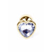 BOSS SERIES | Анальна пробка - Jewellery Gold Heart Plug Clear. Цена 495 грн. Фото: 1