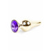 BOSS SERIES | Анальна пробка - Jewellery Gold Butt Plug Purple. Ціна 558 грн. Фото: 7