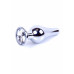 BOSS SERIES | Анальна пробка - Jewellery Silver Butt Plug Clear. Цена 471 грн. Фото: 7