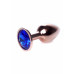 BOSS SERIES | Анальна пробка - Jewellery Red Gold Plug Dark Blue. Цена 512 грн. Фото: 2