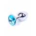 BOSS SERIES | Анальная пробка Boss Jewellery Silver Plug Light Blue. Цена 333 грн. Фото: 1