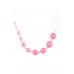 BOSS SERIES | Анальний ланцюжок - ToyJoy Thai Toy Beads Pink. Ціна 140 грн. Фото: 1
