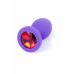 BOSS SERIES | Анальная пробка - Silikon Purple Plug Small Red Diamond. Цена 325 грн. Фото: 6
