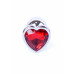 BOSS SERIES | Анальная пробка-Jewellery Silver Heart PLUG Red. Цена 405 грн. Фото: 6